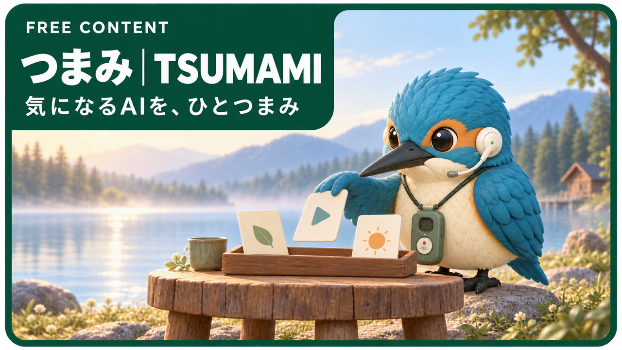 つまみ｜TSUMAMI　気になるAIを、ひとつまみ