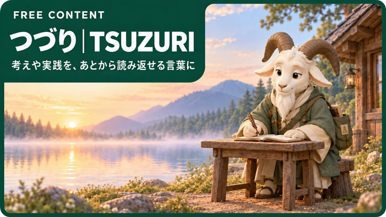つづり｜TSUZURI　考えや実践を、あとから読み返せる言葉に